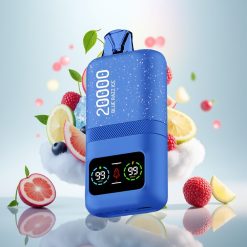 Aivono AIM MAGIC 20000 نَفَثات، ثنائي المشبك، عِلْك التوت الأزرق الجليدي