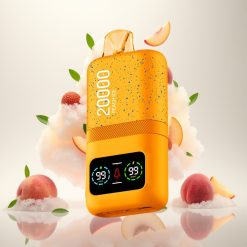 Aivono AIM MAGIC 20000 نَفَثات، خوخ مثلج، شاشة LCD، 26مل