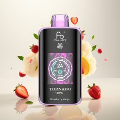 فوموت تورنادو Fumot Tornado 25000 نَفخة - فراولة مانجو - شاشة HD - 20 مل سائل