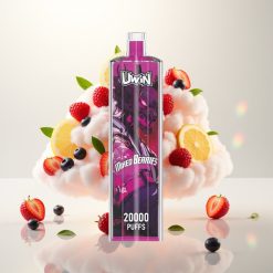 يوين شيشة كريستال Uwin Shisha Hookah Crystal 20000 نفخة - توت مشكل (0%، 2%، 3%، 5% نيكوتين)