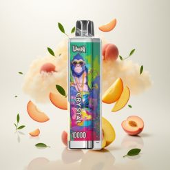 يوين كريستال UWIN Crystal 10000 نَفَس (خوخ مانجو أناناس) - 18مل، 650مللي أمبير، شحن نوع سي