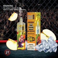 RandM Tornado 10000 جهاز التحكم في تدفق الهواء 1 قطعة ثلج التفاح الأحمر BFTJ121 RandM Vape Kuwait