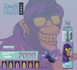 RandM Tornado 7000 جهاز التحكم في تدفق الهواء 1 قطعة توت على الجليد BFTJ169 RandM Vape Buy Online