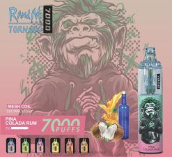 RandM Tornado 7000 جهاز التحكم في تدفق الهواء 1 قطعة بينا كولادا الروم BFTJ175 RandM Best Flavors