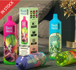 RandM Tornado 9000 جهاز vape pod 1 قطعة الإصدار 2 التوت الخوخ BFTJ149 RandM Vape Buy Online